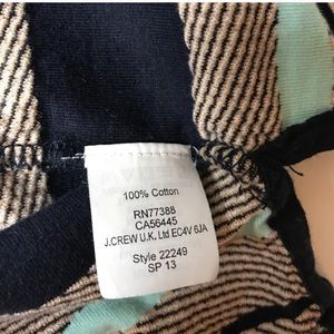 J. Crew Tops - EUC JCrew reverse jacquard stripe pop-over J. Crew Tops - EUC JCrew reverse jacquard stripe pop-over